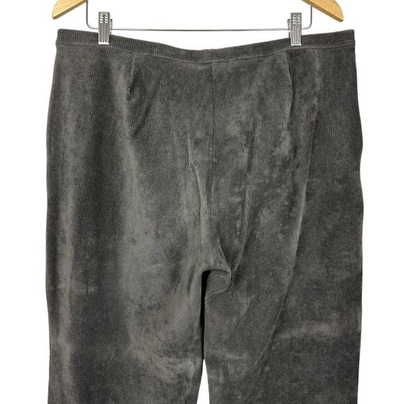 L.L. Bean Corduroy Ribbed Casual Pullon Lounge Pants Dark Gray Size XL - Picture 8 of 11